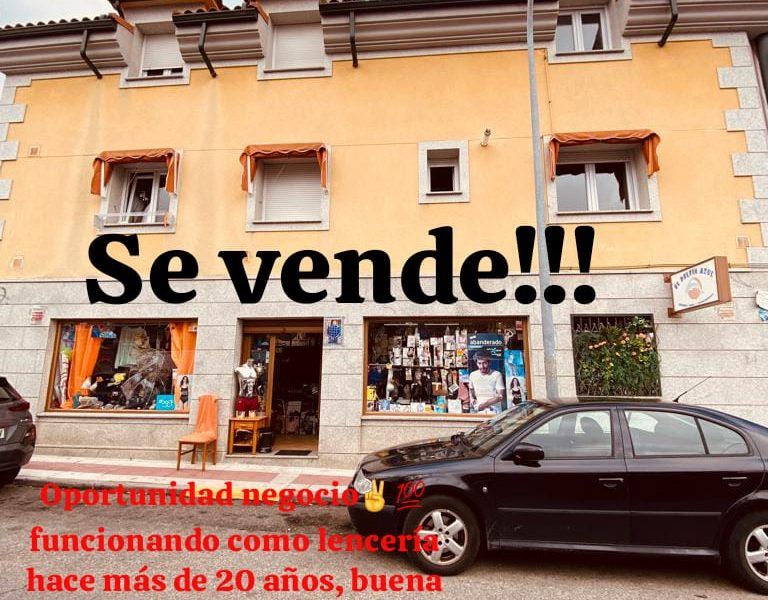 Venta local en Madrid con negocio lencería activo