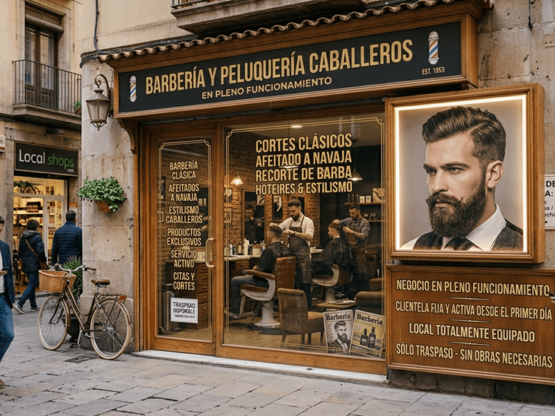 Alquiler de barbería peluquería en Jerez de la Frontera