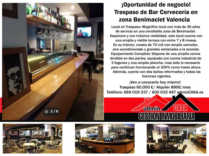 Traspaso de Bar Cervecería en Valencia 🍻 ¡Oportunidad de negocio!