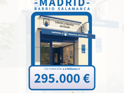 Se Vende Administración de Loterías en Madrid capital. Barrio de Salamanca