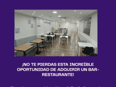 Traspaso de bar-restaurant