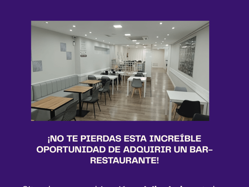 Traspaso de bar-restaurant