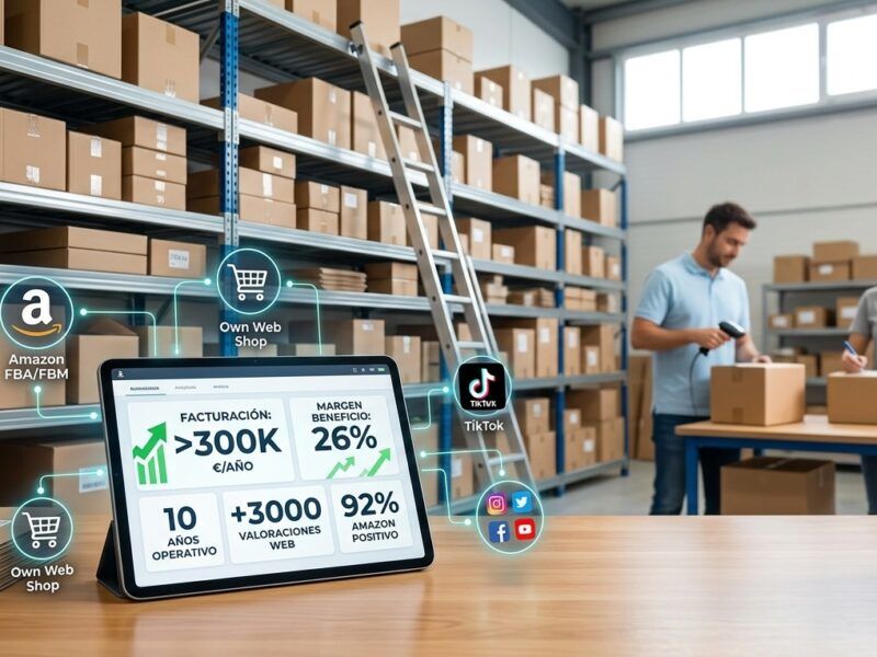 Oportunidad de Inversión: Negocio E-commerce + AMAZON Consolidado (10 años) – 300k€ Facturación anual- MARCA REGISTRADA Y STOCK INCLUIDO